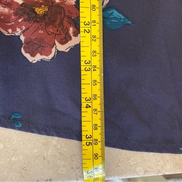 Xhilaration Purple Floral Women S Mock Neck Sleeveless Mini Shift Dress Bohemian - Picture 13 of 15